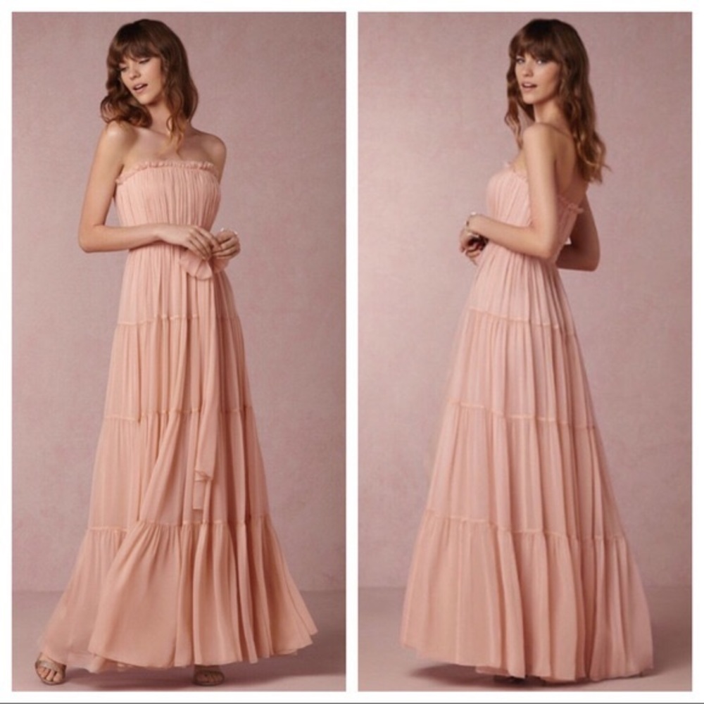 BHLDN Jill Stewart Chelsea Chiffon Maxi Dress